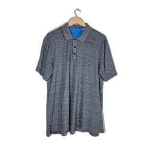 Robert Graham Men's Grey Polo Shirt - XL
